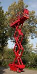 Eine rote PB S80-8EL der PB ECo Serie im ausgefahrenen Zustand
